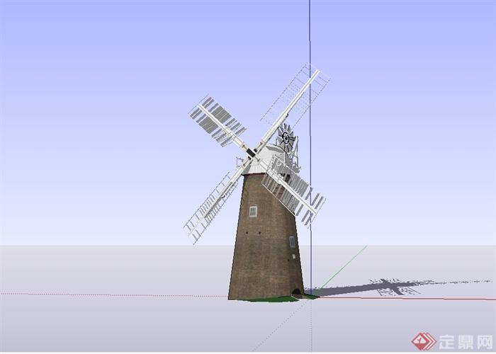 27种风车详细设计su模型(3)