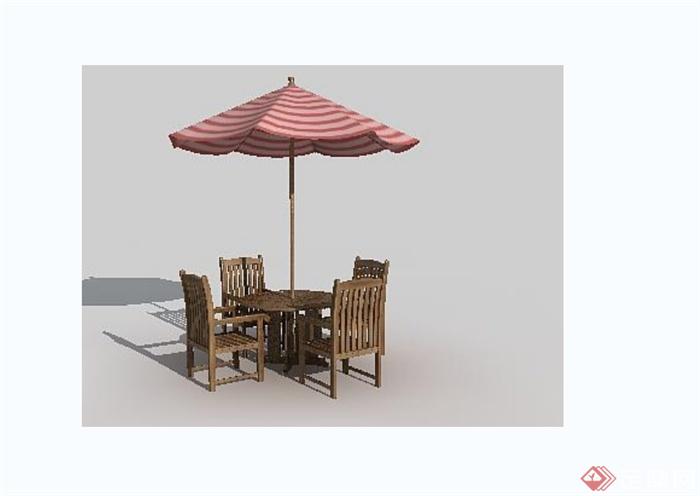 多种不同的伞桌椅阳伞设计jpg效果图(3)