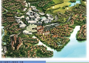 欧式风格大竹百岛湖旅游景区概念规划jpg、pdf方案