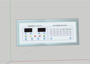 医疗器材控制面板设计SU(草图大师)模型