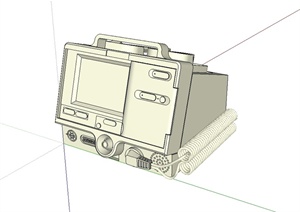 监护仪电击设备设计SU(草图大师)模型