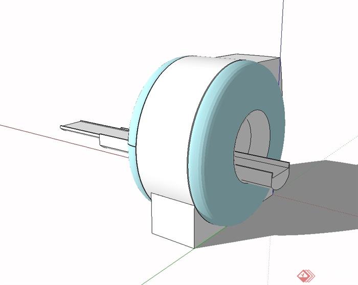 西门子磁共振医疗设备设计su模型(3)