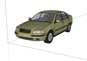 家用轿车设计素材SU(草图大师)模型