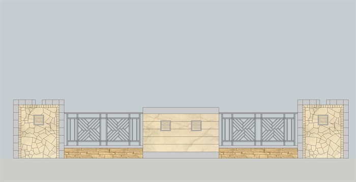 欧式围墙详细设计cad方案