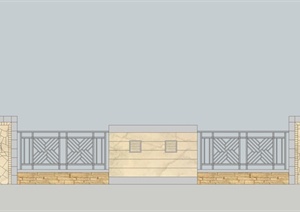 欧式围墙详细设计cad方案