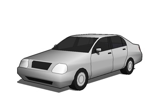 白色的汽车设计SU(草图大师)模型