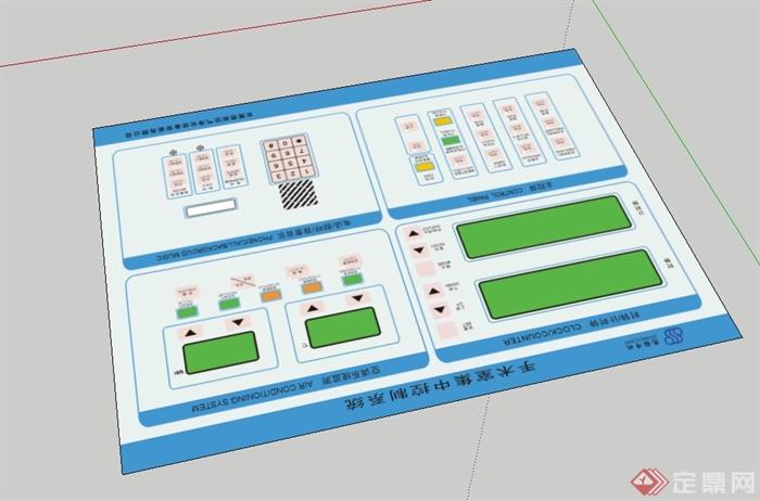 手术室控制面板系统设计su模型(3)
