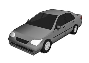 私家轿车设计SU(草图大师)模型