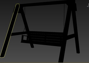 秋千椅详细设计3d模型