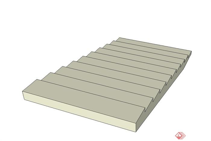 简单的建筑楼梯su模型(3)