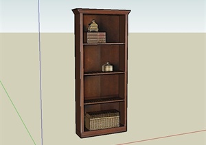 现代中式风格装饰柜详细设计SU(草图大师)模型