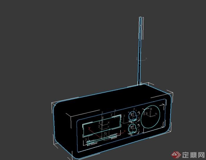 收音机详细设计3d模型(1)