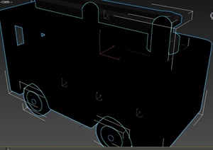 一辆详细的运输车设计3d模型