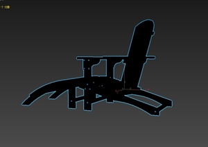 某现代风格详细室内躺椅设计3d模型