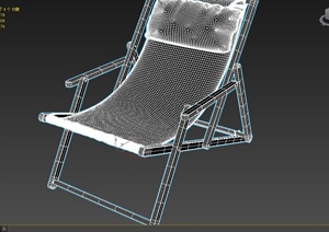 某室内详细完整的躺椅设计3d模型