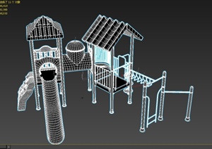 某小区游乐设施素材设计3d模型