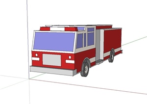 某消防车设计SU(草图大师)模型