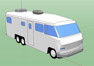 120医疗急救车设计SU(草图大师)模型