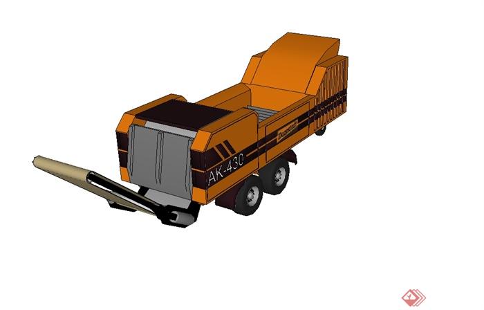 工程施工装载车详细设计su模型(2)