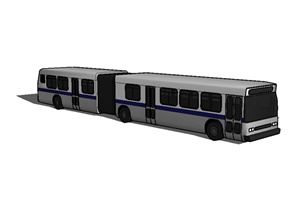 公交巴士汽车设计SU(草图大师)模型