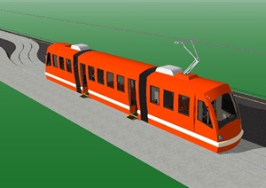 火车列车设计SU(草图大师)模型