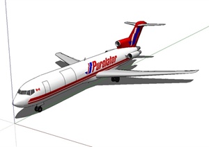 民用航空客机设计SU(草图大师)模型