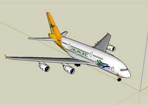 民用航空飞机设计SU(草图大师)模型