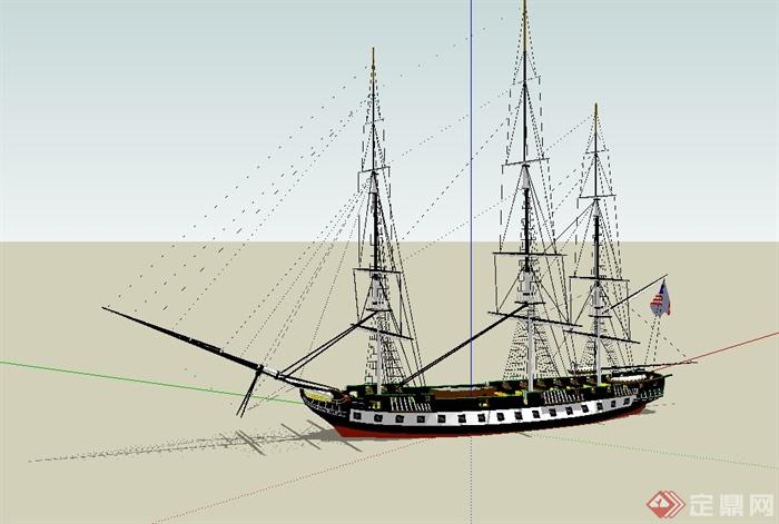 详细完整的轮船设计su模型(3)