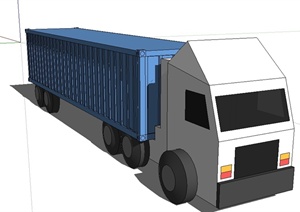 某大型卡车货车设计SU(草图大师)模型
