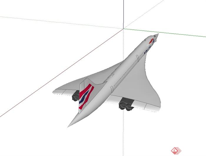 某民航飞机设计su模型(2)