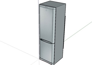某电器冰箱设计SU(草图大师)模型