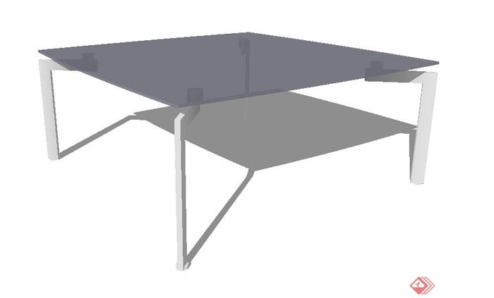 玻璃小方桌su模型(2)