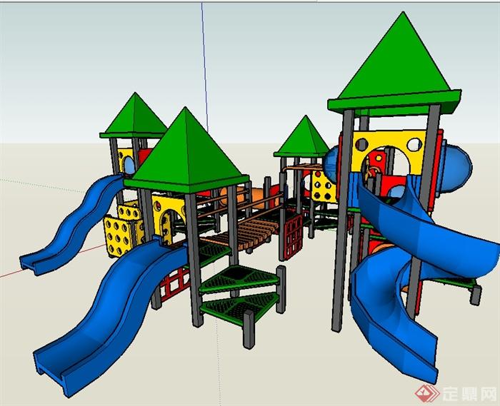 欧式风格儿童设施设计su模型(1)