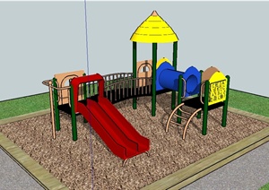 某小区儿童设施设计SU(草图大师)模型