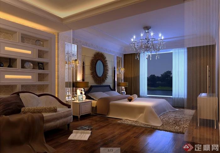 二层欧式风格别墅室内设计施工图及效果图(3)