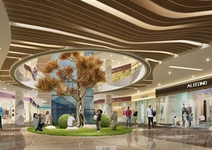 现代风格商场购物中心室内设计效果图