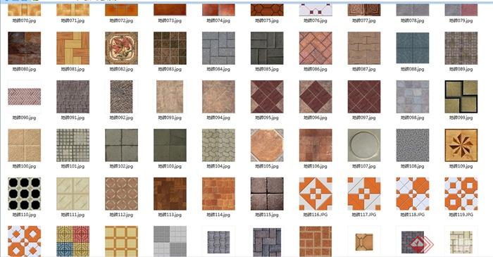 多种不同的地面地砖铺装贴图(6)